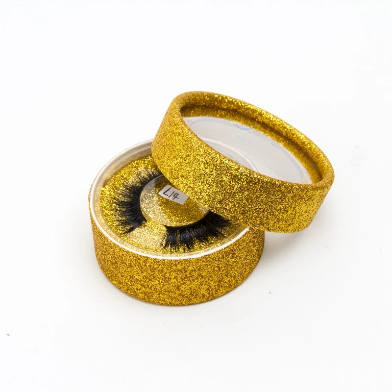 

Big Eye's Secret Full Strip Lash Mink Lash Private Label Eyelash Extensions Shiny Golden Round Box Faux Eyelashes Free Shipping