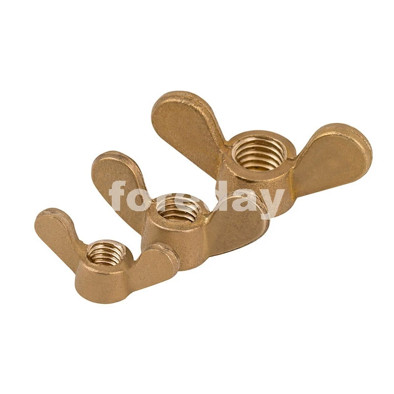 Solid Brass Wing Nut wingnut butterfly thumb copper nuts M4 M5 M6 M8 M10 M12 