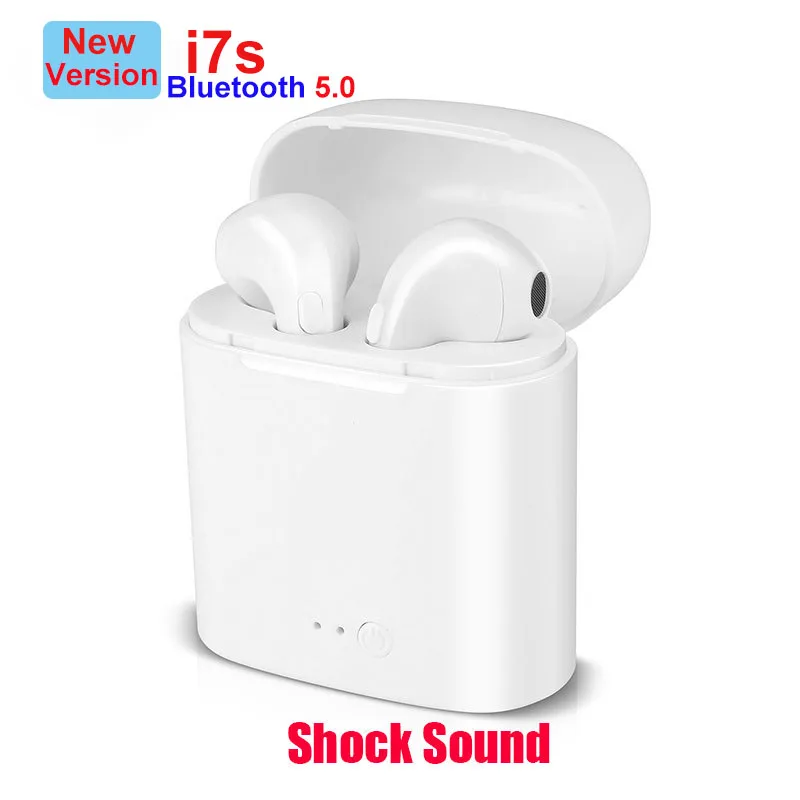 

i7s Tws Bluetooth 5.0 earphones wireless Earbuds stereo Headset pk i9s i10 i12 i13 TWS In-Ear Earbuds With charging Box