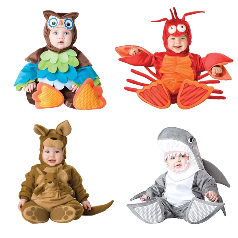Baby Christmas Halloween Cosplay Costume Animal Shark Lobster Kangaroo Rompers Jumpsuit Boys Girls Clothes Set Kids Outfits Baby Christmas Halloween Cosplay Costume Animal Shark Lobster Kangaroo Rompers Jumpsuit Boys Girls Clothes Set Kids Outfits