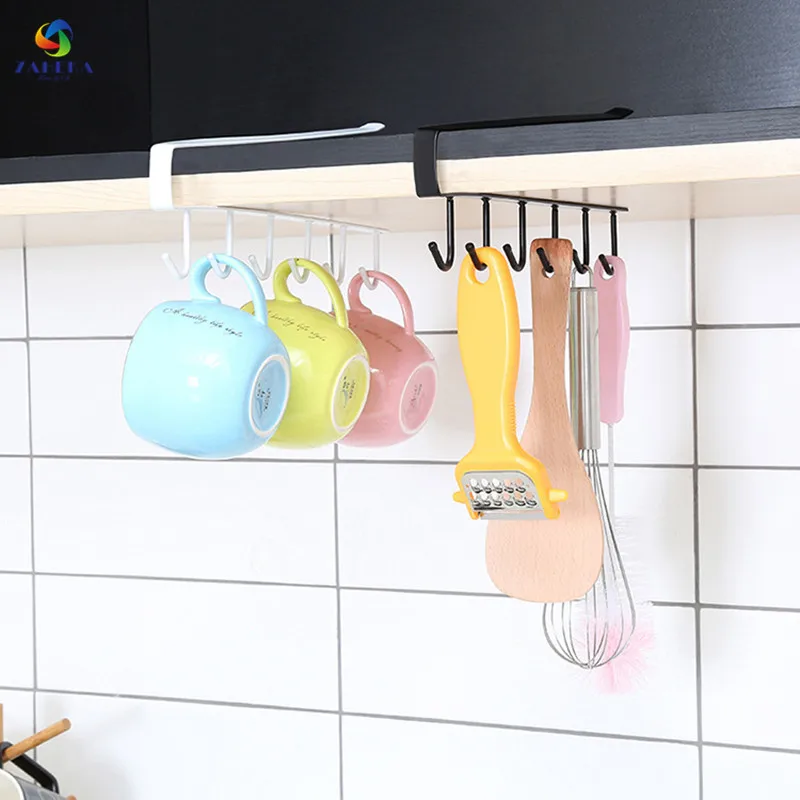 2 Color Kitchen Wall type Metal Hook Kitchen Tools Storage Strong Loading