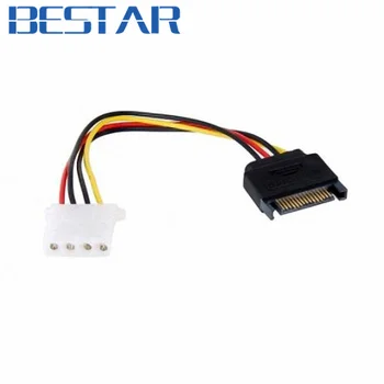 

Serial ATA SATA II 15 Pin to Hard Disk 4 pin IDE Power supply Cable adapter sata IDE to SATA adapter connector