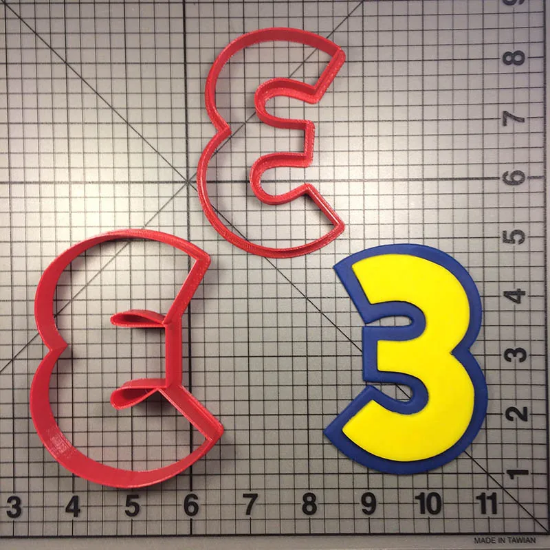 Cartoon Character 123 Cookie Cutter Set