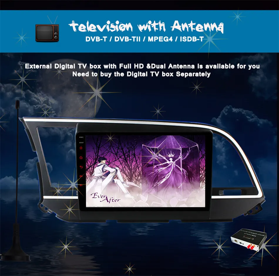 Clearance Android 9.0 car dvd gps player 8 CORE For HYUNDAI ELANTRA 2016 2017 2018 Avante MD gps navigation car stereo audio video player 4