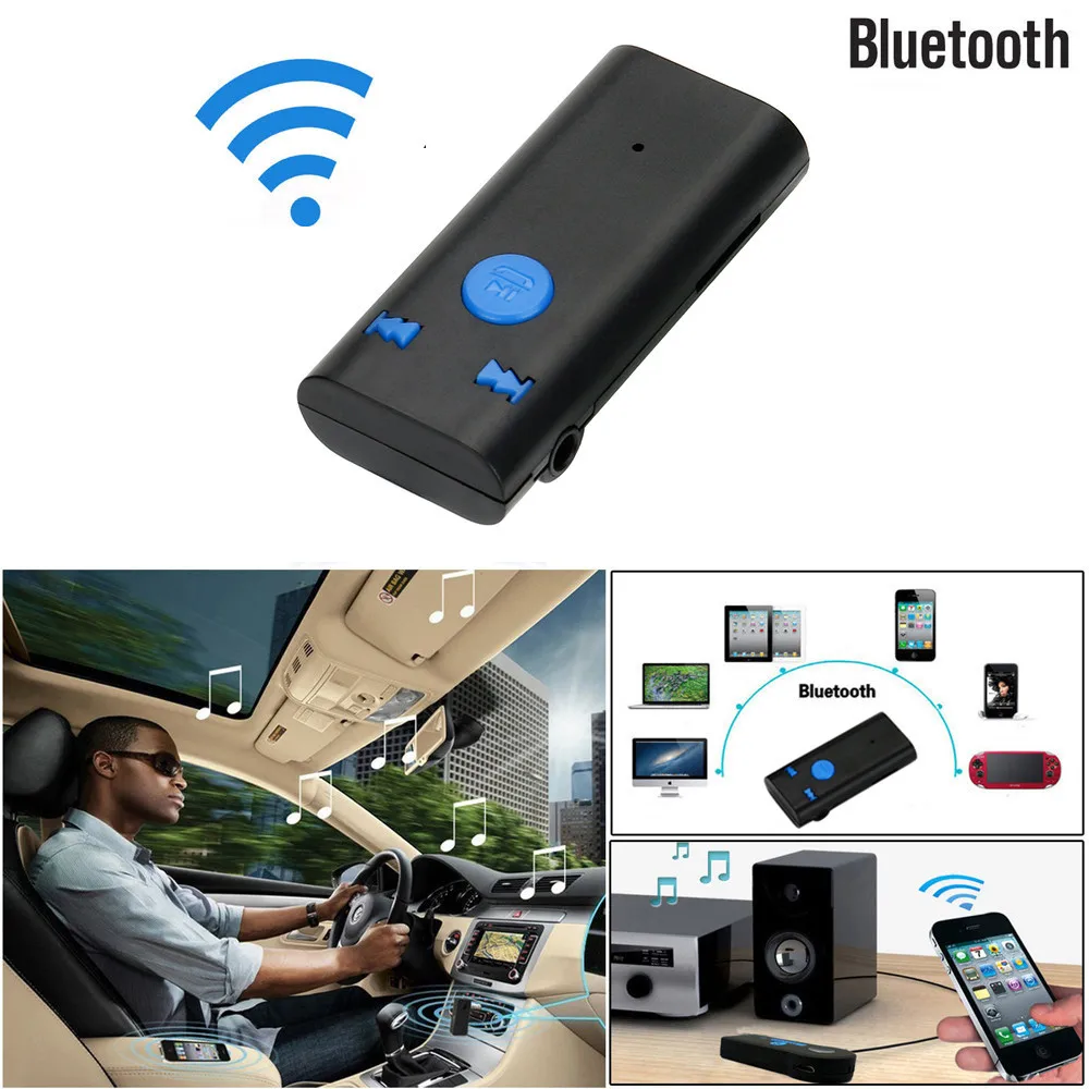 

Wireless BTX6 3.5mm AUX TF Card Audio Stereo Music Home Car Receiver Adapter Mic S9 HiFi Surrounding for iPhone for Samsung