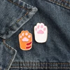Broche en Denim avec chat mignon, Animal de compagnie, griffes de chien, émail, chapeau, Badge, sac à dos, bijoux cadeaux pour enfants ► Photo 1/6