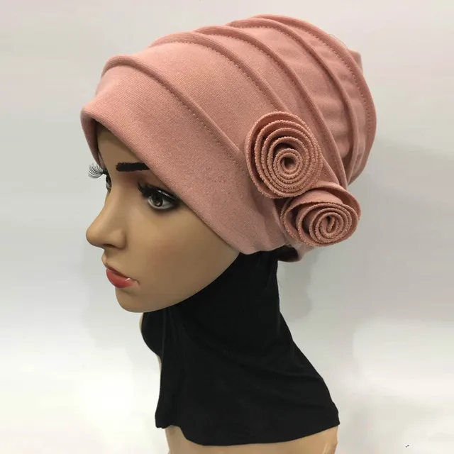 muslim head coverings flower hat Fashion Turkey beautiful headscarf