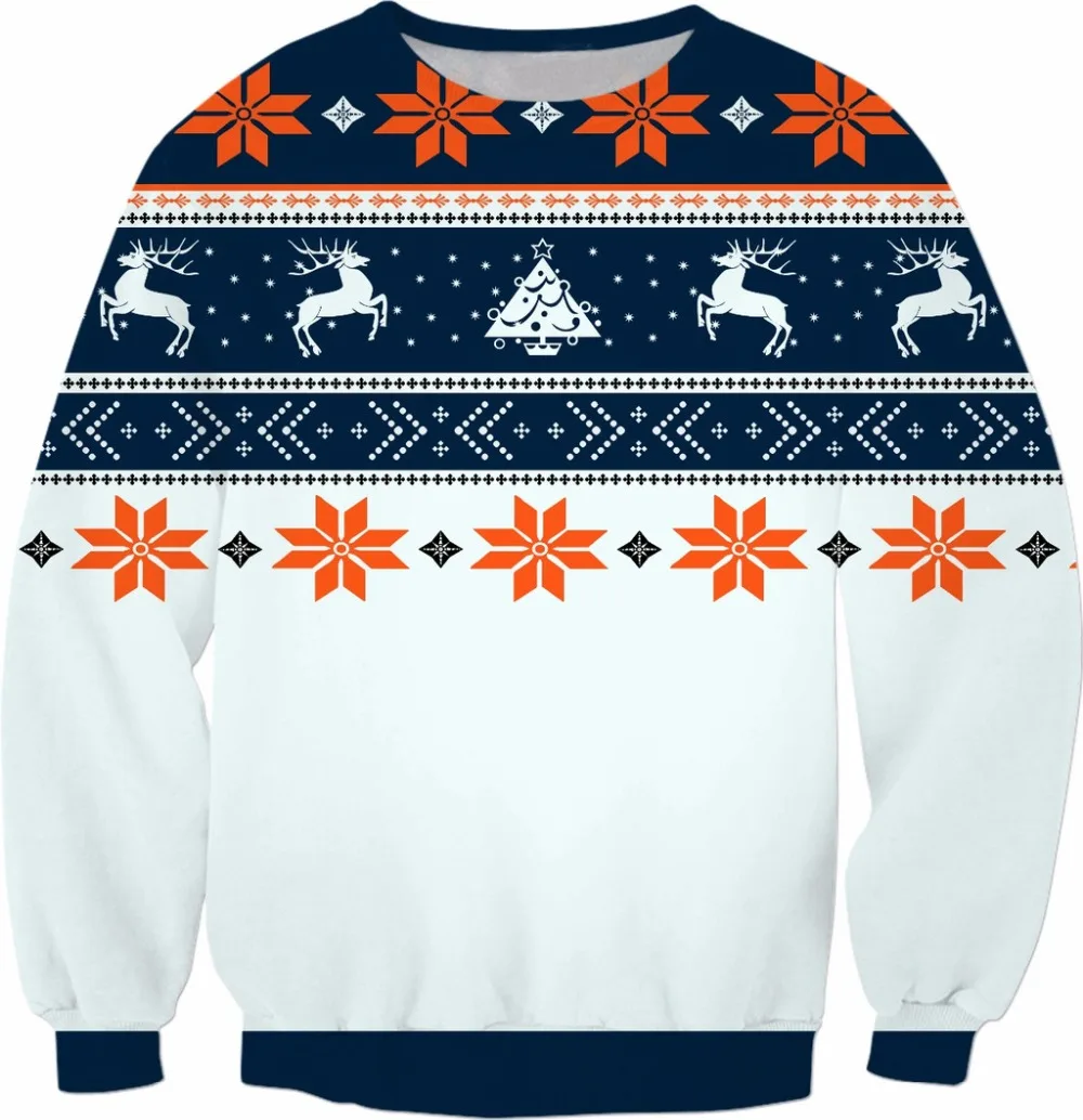 Christmas pattern Crewneck Sweatshirt=