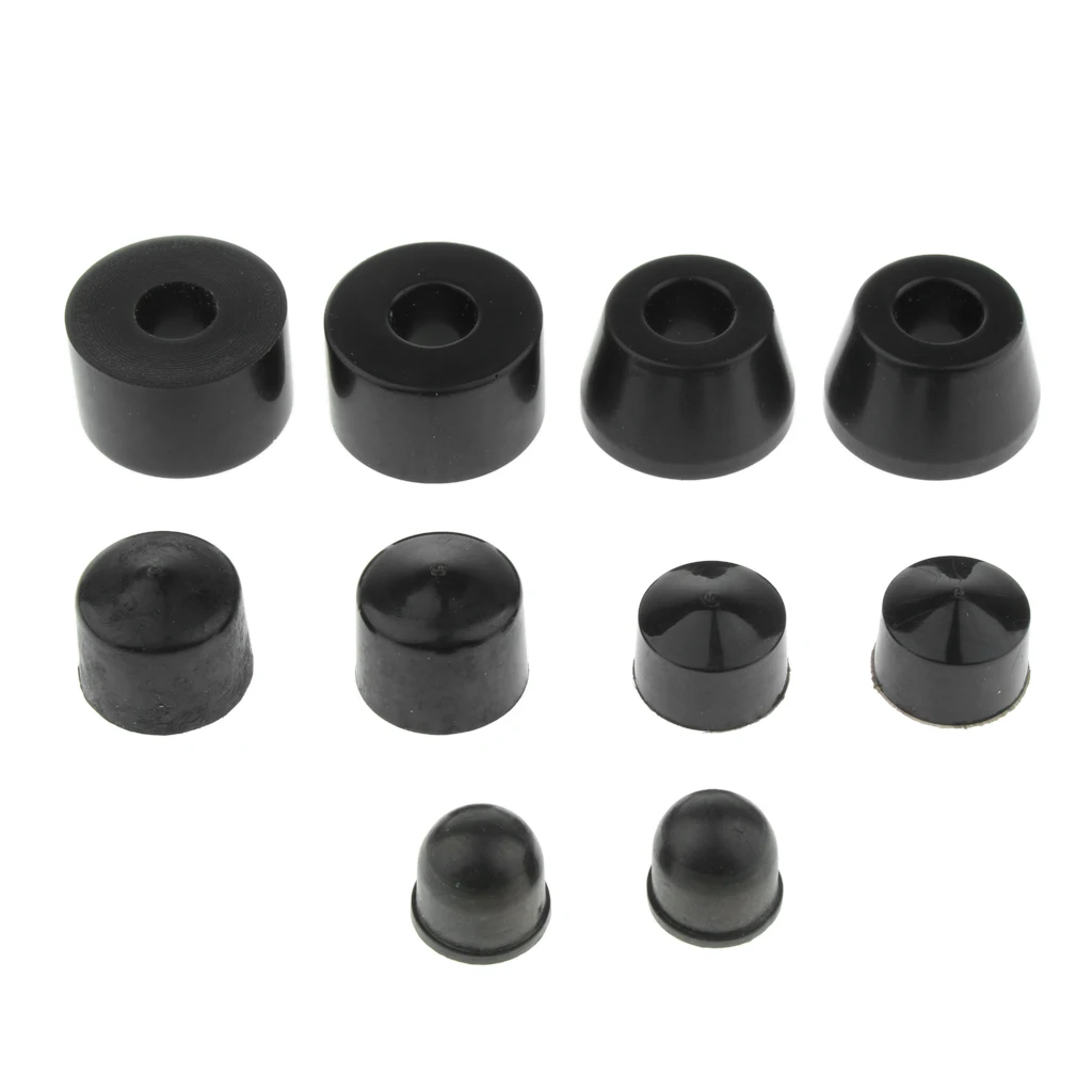 10pcs PU Truck Bushings & Pivot Cups Set for Skateboard Longboard Scooter Truck Accessories Lightweight Portable