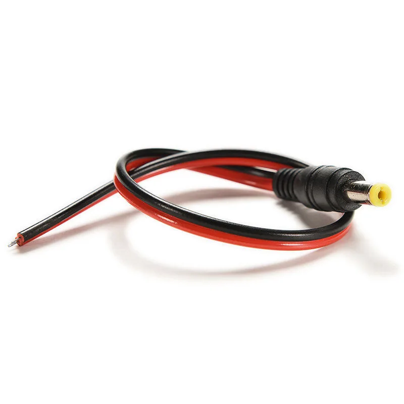 10pcs Male+10pcs Female Power Pigtails Plug Lead Cord Wire for CCTV Camera