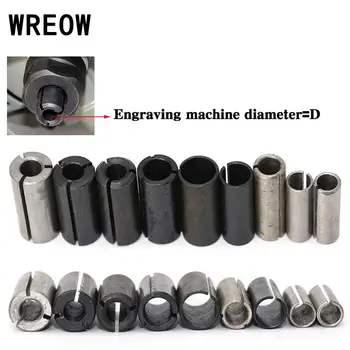 

9pcs Precision Adapter Collet Milling Cutter Conversion Chuck Woodworking Router Bit Engraving Trimming Cutting Tool