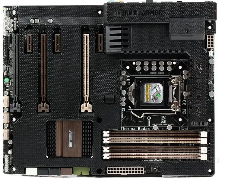 Оригинальный TUF SaberTooth Z77 DDR3 LGA 1155 32 Гб USB3.0 с защитным чехлом настольная материнская