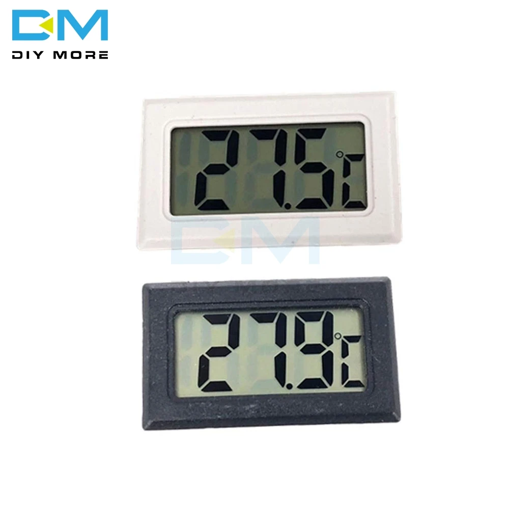 

Mini Digital LCD Probe Fridge Freezer Thermometer Sensor Black White Thermometer Thermograph For Aquarium Refrigerator Kit
