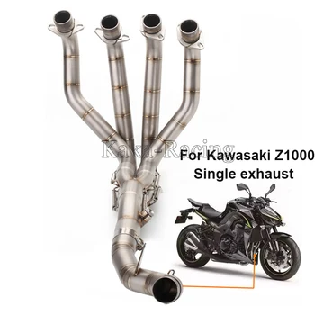 

For Kawasaki Z1000 2010-1018 Motorcycle Exhaust Muffler Modified Stainess Steel Full System mid Pipe Tube for z1000 10-18 2017