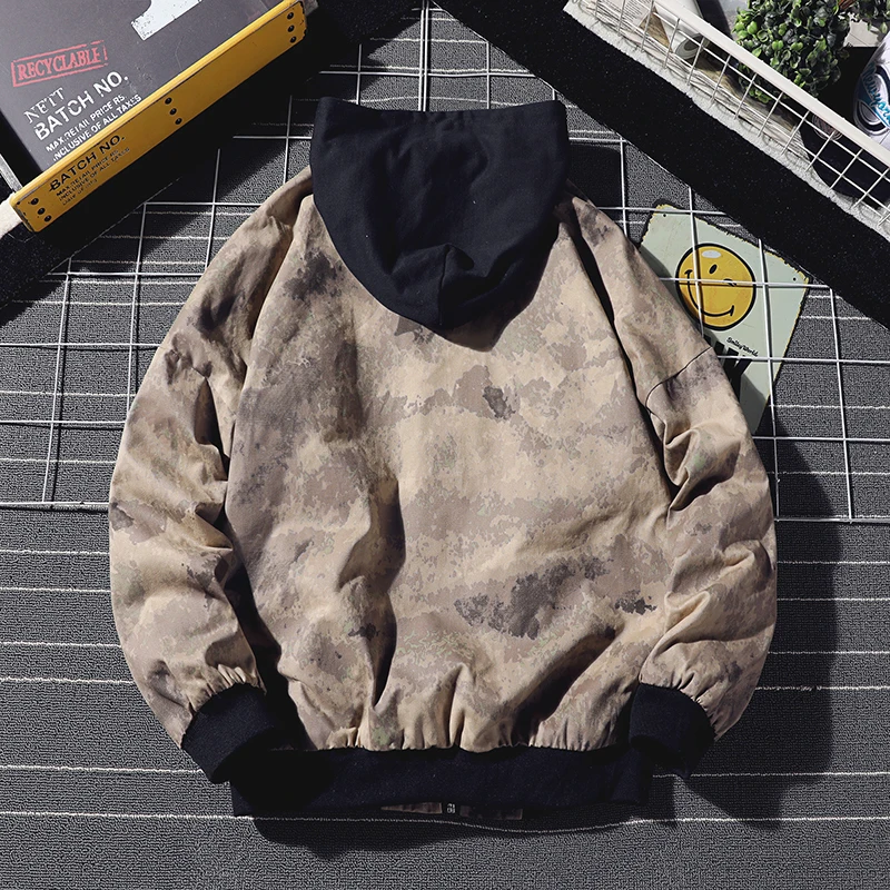 2019 Spring New Fashion Vintage Jacket Mens Tracksuit Casual Coat Men Windbreaker Streetwear Camouflage Hooded Jackets Men M-5XL 2019 Spring New Fashion Vintage Jacket Mens Tracksuit Casual Coat Men Windbreaker Streetwear Camouflage Hooded Jackets Men M-5XL