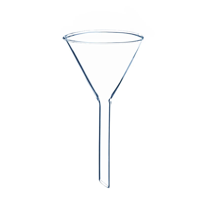Glass hopper 60mm diameter Triangle funnel Cone funnel Chemical funnel