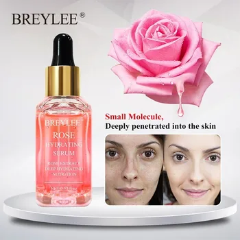 

BREYLEE Rose Nourishing Serum Deep Hydrating Face Skin Care Whitening Soothing 100% Natural Ingredient Anti-aging Wrinkle Beauty