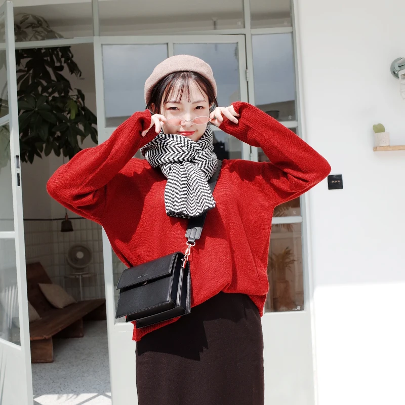 MICOCAH yellow shoulder bag women wide strap 2 straps crossbody bag woman PU leather bags brand MMSD177