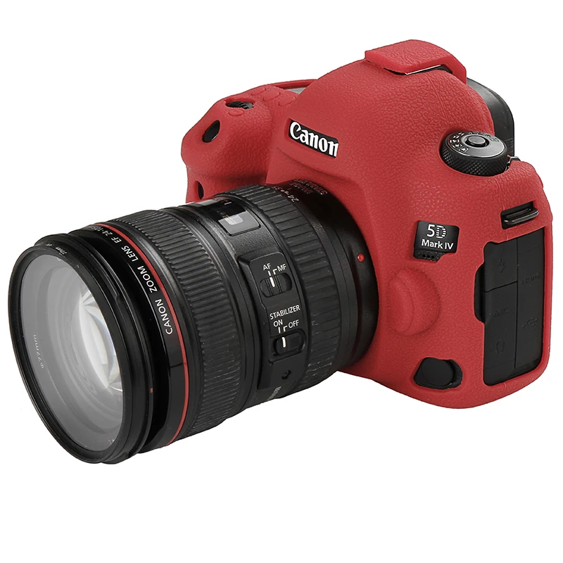 Soft Silicone Rubber Camera Protective Body Case Skin For Canon 5D4 5D Mark IV DSLR Camera Bag protector cover Drone Bags