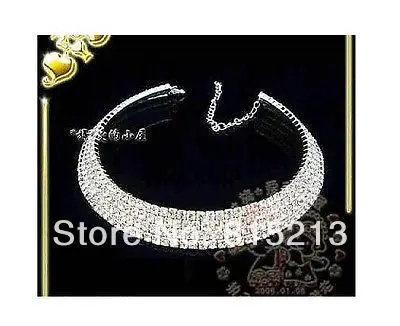

ddh001250 Wholesale 10Strands 4Rows Crystal Rhinestone Necklaces