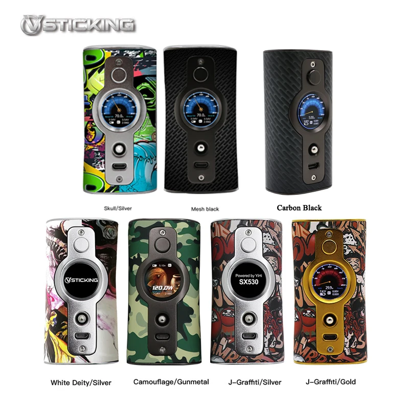  Vsticking VK530 200W TC Box Mod Dual Battery Electronic Cigarettes Mod Max 200w Vaporizer temperatu