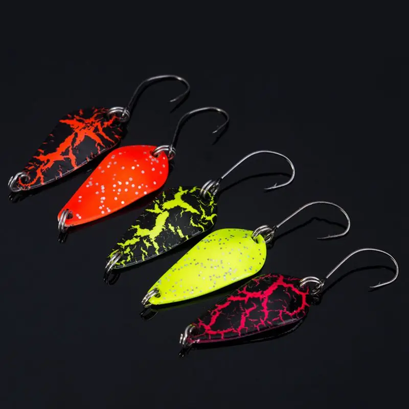 2Pcs Hot sale South Korea Copper Spoon Fishing Lure Mini Metal Bait