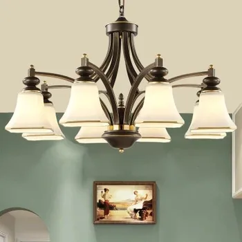 

High Quality Classic Chandelier Lighting Living Room Lamp E27 Socket Well Package lustres para quarto