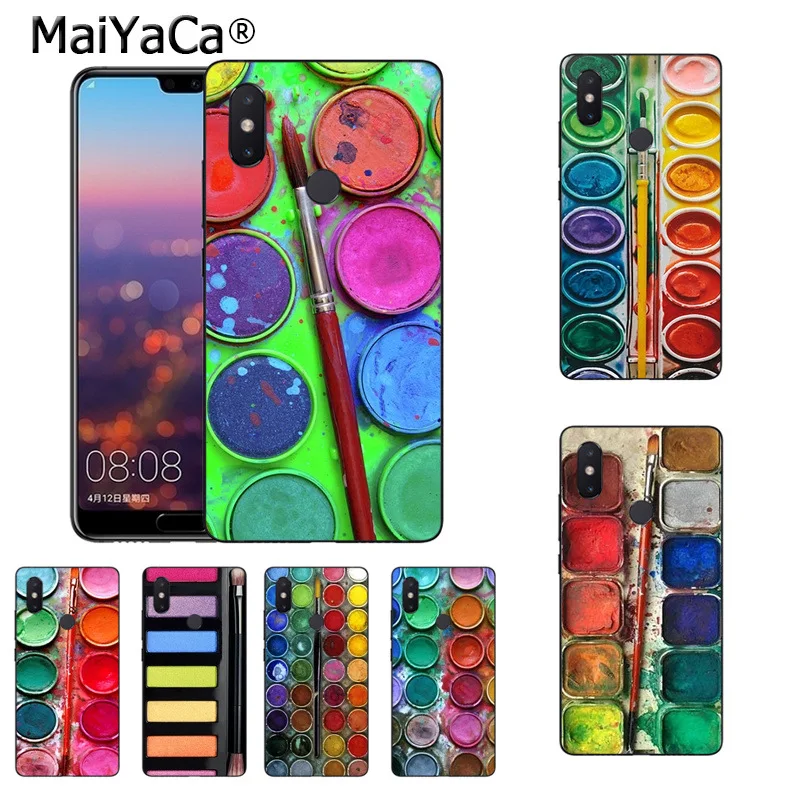 MaiYaCa акварельный палитра макияж тени для век диск Модный чехол телефона xiaomi mi 8se 6