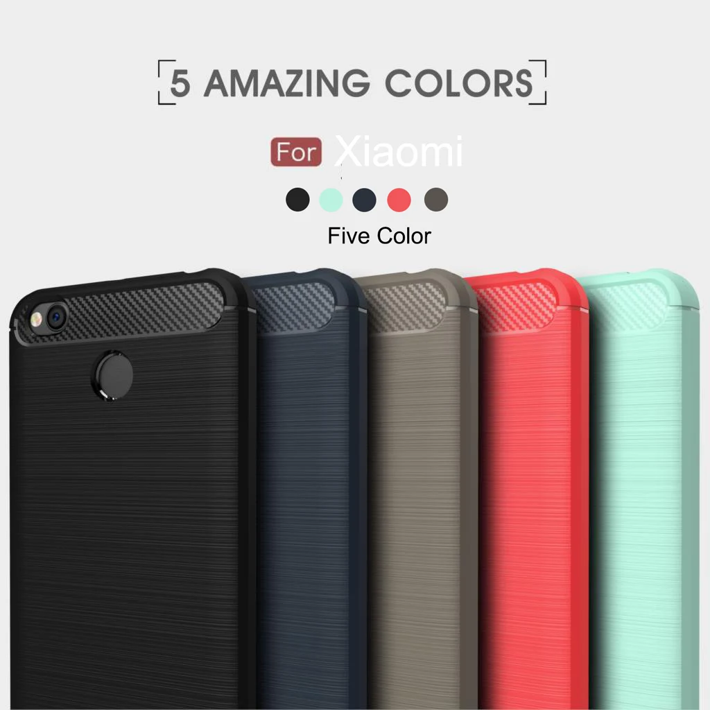 

TPU For Xiaomi 6X mix 2s 2 NOTE 3 Case Cover Redmi note 5 5A plus 5A Carbon Fiber Soft Silicone Cover Shockproof Protective Case