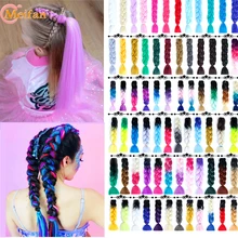 MEIFAN sintético Ombre Jumbo trenzada pelo Crochet peinado con trenzas extensiones de cabello trenzas de colores trenzas para cabello tejido