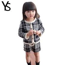 2T-6T 2 Pieces Set Toddler Baby Girls Clothes Set Children Clothes Plaid Print All For Children’s Clothing And Accessories