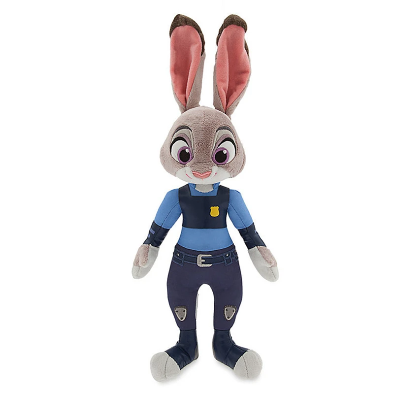 Zootopia Zootropolis мультфильм Утопия подвижная фигурка фильм модели Лис Ник Джуди кролик плюшевые куклы 30 см детские игрушки - Цвет: Judy Rabbit