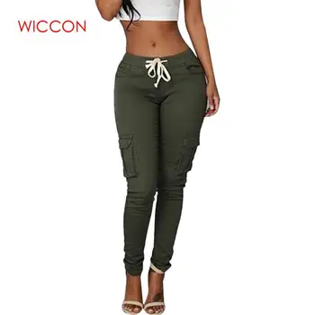 

Mutil Color Plus Size Good Elastic Material Pockets Pencil 2020 New Design Fashion Soft Suitable Skinny Female Ladies Pants