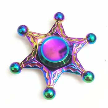 

044 high quality Fidget Spinner Metal Rainbow Dragon Hand Finger Spinners Autism ADHD Focus Anxiety Relief Stress