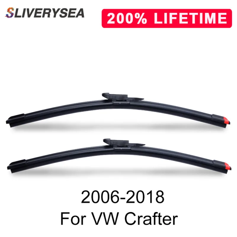 

SLIVERYSEA Replace Wiper Blade for Crafter 2006-2018 Silicone Rubber Windshield Windscreen Wiper Auto Car Accessories