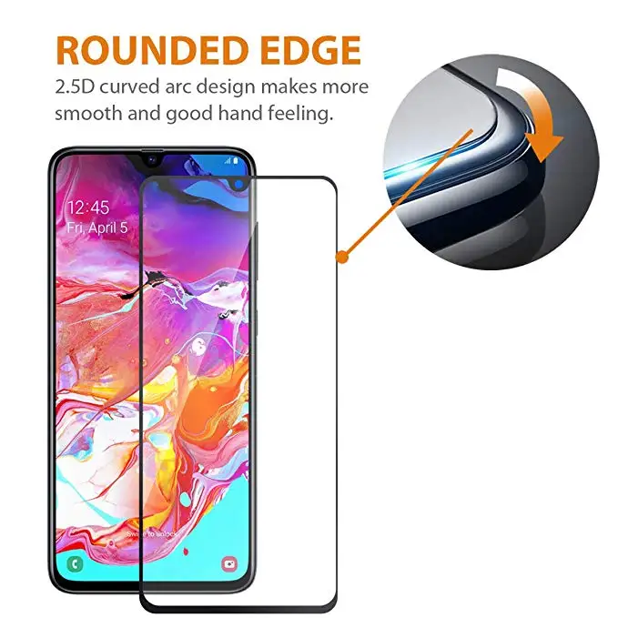 Для Samsung Galaxy A20 A40 A70 A 20 40 70 полное покрытие закаленное стекло 3D Защитная пленка для