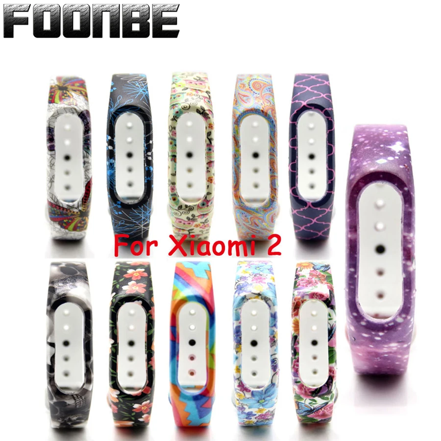 

Foonbe Brand For Mi Band 2 Strap Silicone Colorful Strap for Xiaomi 2 Wristband for Mi band 2 Bracelet Band