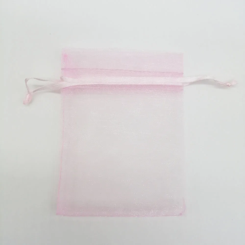 1000pcs 7x9cm Diy Jewelry Bag Gift Bag Women Drawstring Organza Gift Bags For Wedding/Christmas/Jewelry Display Packaging Bags - Цвет: Pink