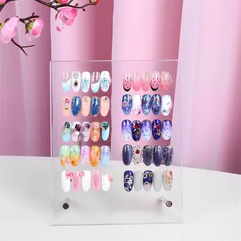 

Nail Color Card Display Transparent Stereo Detachable Color Card Nail Decoration Display Board Professional Actylic High Quality