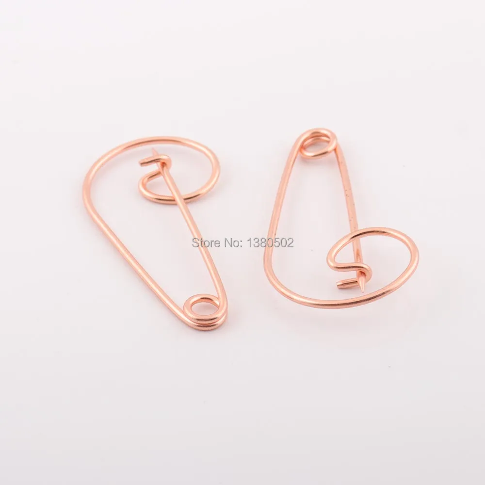 

10pcs/lot rose gold color hot fashion new design metal snails shape Safety Pins Brooch pins for clothes decoration