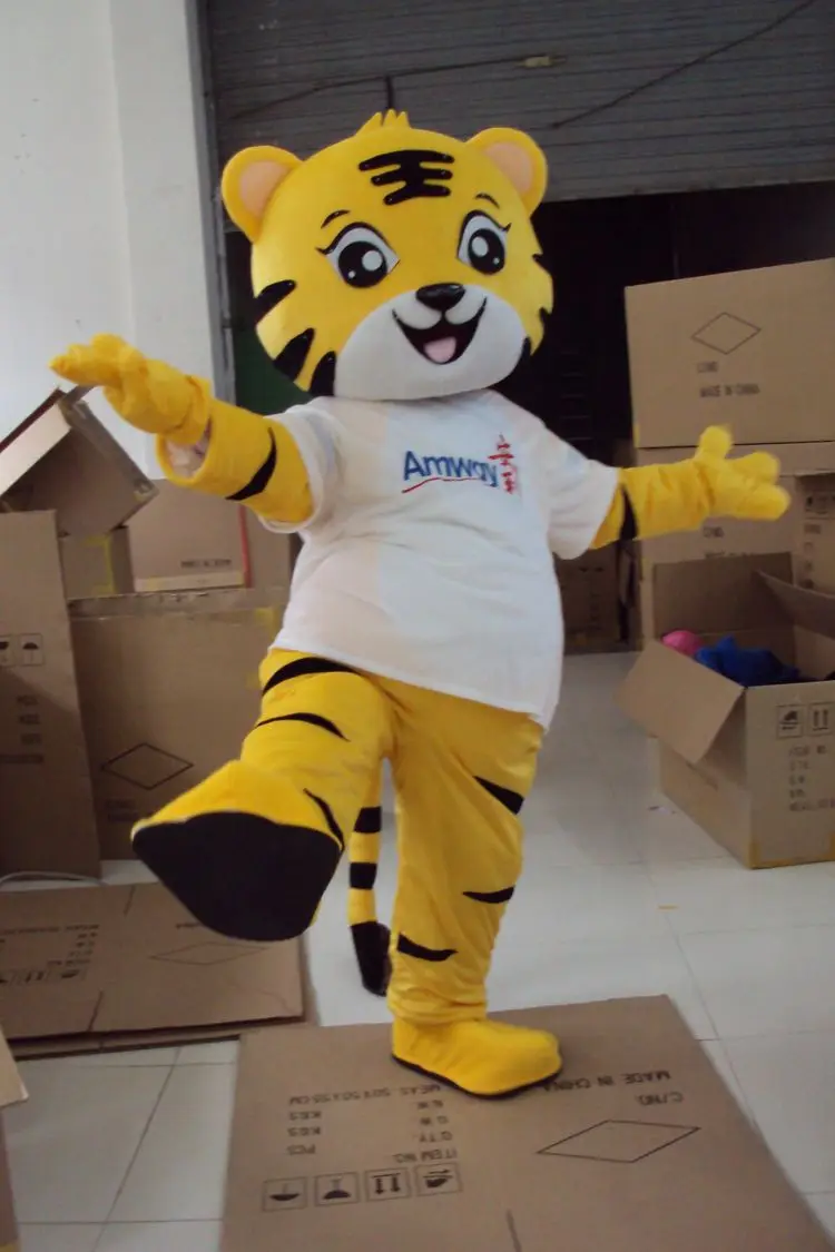 

Tiger Mascot Costume Yellow King Tiger many clothes Bear Mascot Costume Animal Cartoon Fancy Dress Adult Size Free Ship