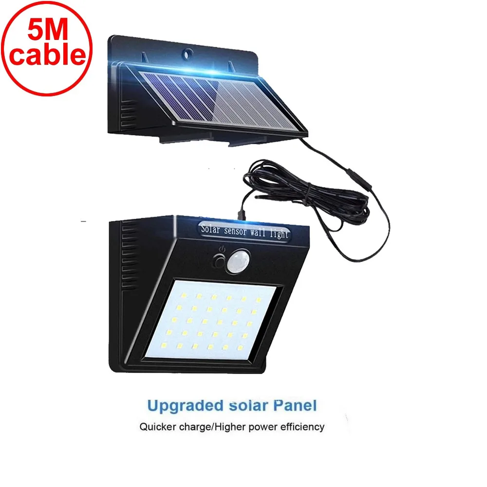 

solar light lamp llampara colgante wall lights lampshade lampy sufitowe plafonnier led par moderne 30 leds grow sensor home desk