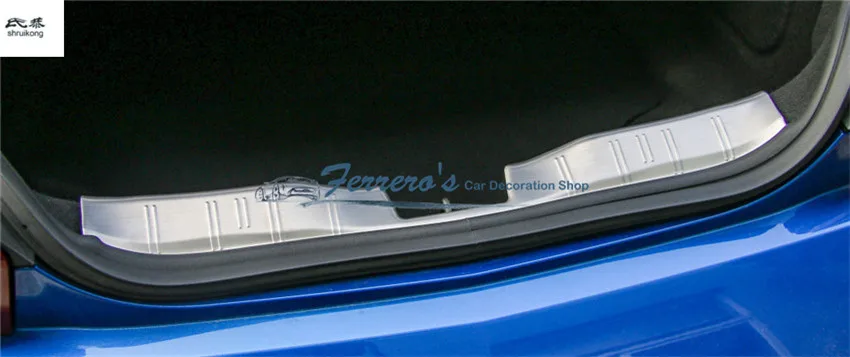 Бесплатная Доставка 1 шт. нержавеющая сталь багажник интерьер охранник доска декоративная крышка автомобильные аксессуары для 2016-2017 Chevrolet