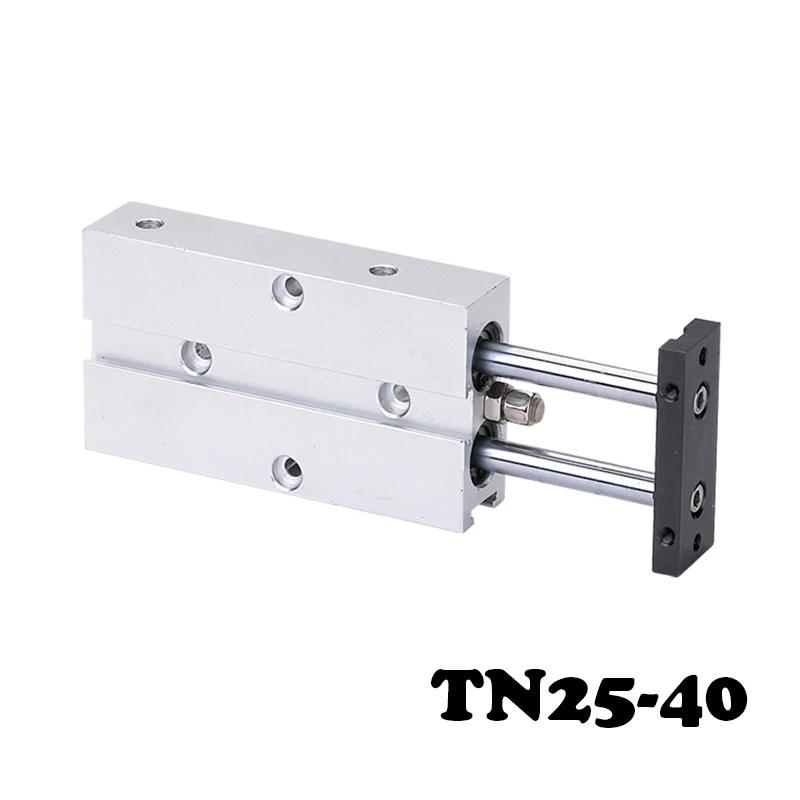 

TN25-40 double shaft double rod cylinder block, high quality cylinder, cylinder, aluminum alloy double moving cylinder.