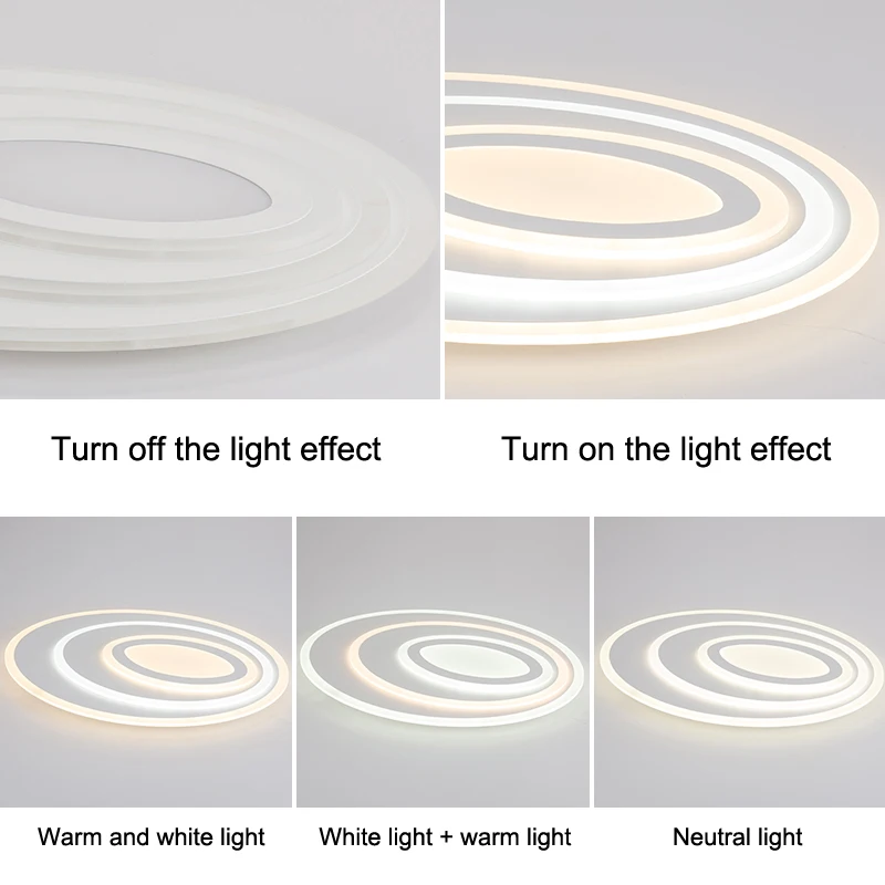 Светодиодный потолочный светильник с дистанционным управлением для спальни, гостиной, толстой акриловой поверхности, современный светильник lamparas de techo abajur