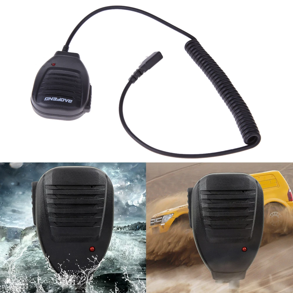 2Pcs PTT Speaker Microphone Walkie Talkie Handheld MIC Accessories WSX For Kenwood Baofeng BF-888S BF-UV5R Retevis RT5R H777 RT3