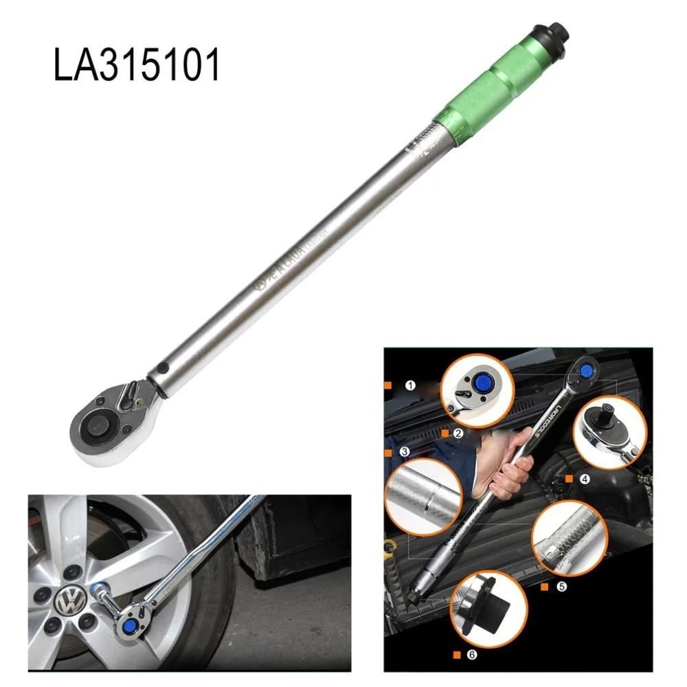 

LA315101 1/2" High Precision Torque Wrench Extractor Preset Spanner Tools Ratchet Tools Repair For Bike Car Twist Sockets