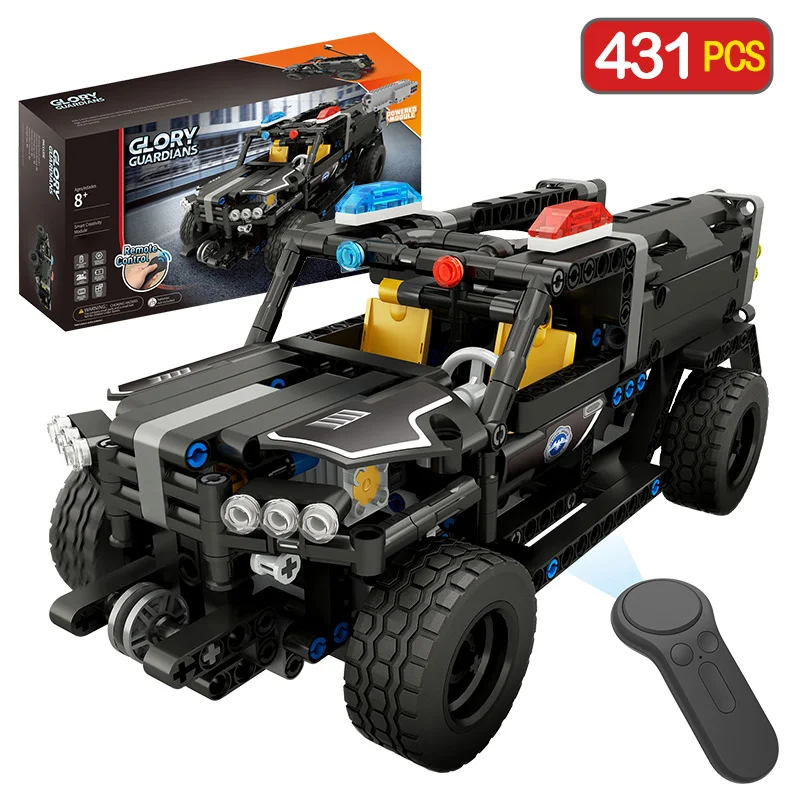 Remote Control Police Hummer Compatible LegoING Technic Car City font b RC b font Vehicle Model
