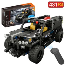 Remote Control Police Hummer Compatible LegoING Technic Car City font b RC b font Vehicle Model