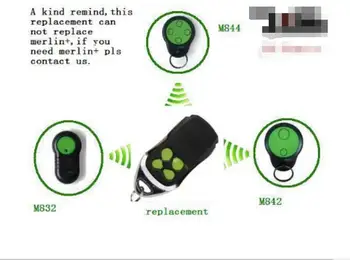 

Merlin Green Button M842 M832 230t 430r replacement GARAGE REMOTE 100% compatible free shipping